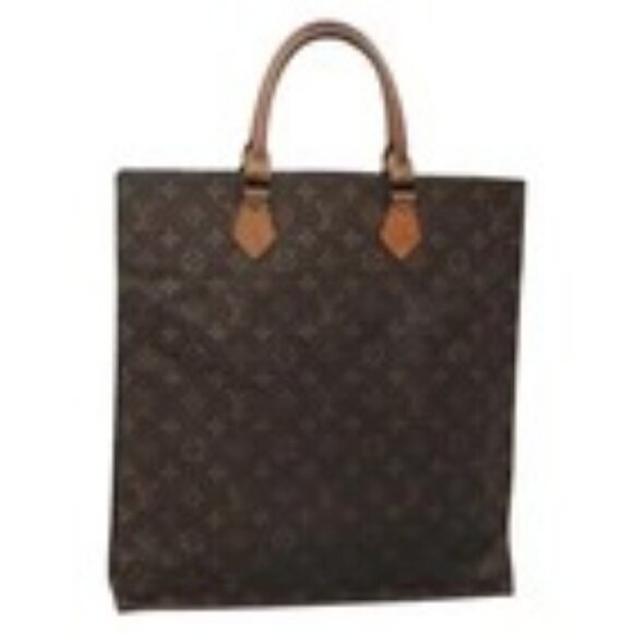 LOUIS VUITTON Monogram Sac Plat Hand Bag M51140 LV Auth 136681 - Picture 1 of 16